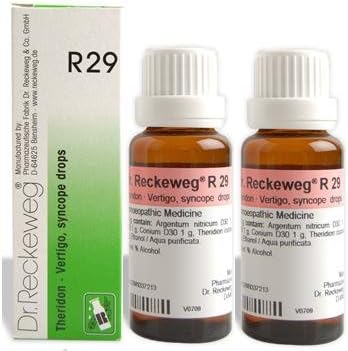 Dr.Reckeweg Germany R29 Vertigo, Syncope Drops Pack de 2