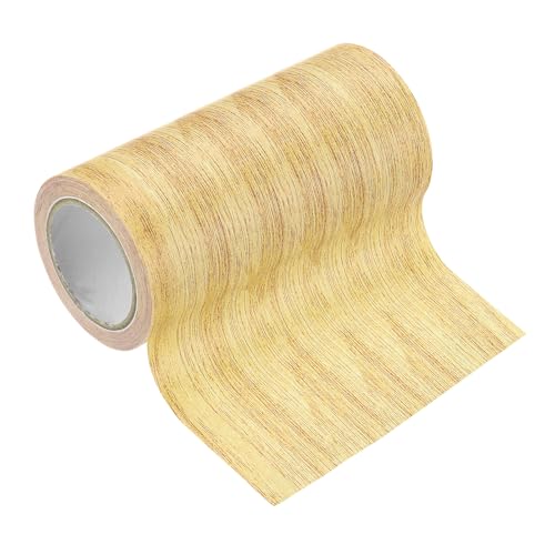 Image of PATIKIL Wood Grain Tape 4.7 inch x 15 Ft, Self-Adhesive Wood Texture Repair Tape Realistic Wood Effect Contact Paper Patch for Furniture Cabinets Floor Walls Home Decoration, Yellow Oak
