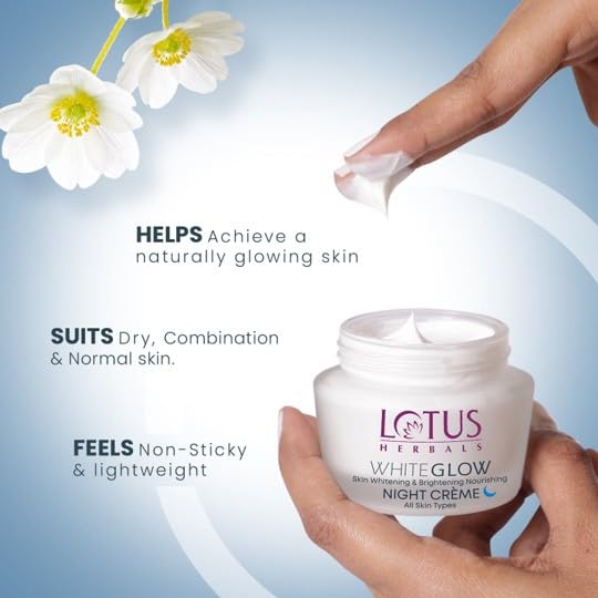 Image of Lotus Herbals WhiteGlow Skin Brightening & Nourishing Night Cream 60g