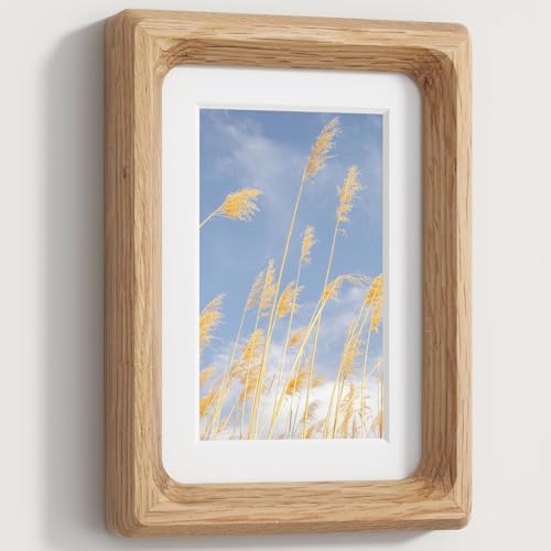 Solid Wood Photo Frame with Tempered Glass