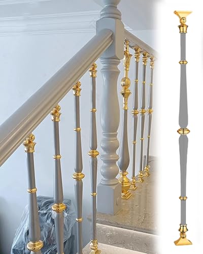 Rampe d'escalier en métal gris kit de 7 pièces à angle réglable