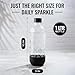 Replacement Carbonating Sparkling Water Bottles for SodaStream - 1 Liter, BPA-Free & Leak-Proof (Compatible with Fizzi, One Touch, Jet, Source, Play, Genesis, Power Models) - 3-Pack (Black)