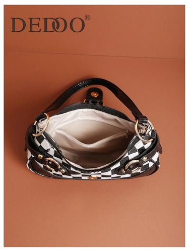 Image of GORGLITTER Women's Y2k Shoulder Bag Buckle Western Vintage Hobo Pu Leather Handbags with Coin Purse