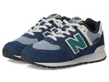 New Balance 574 V1 - Tenis Unisex con Cordones para niños, Nb Navy/Slate Gray, 17.5 cm