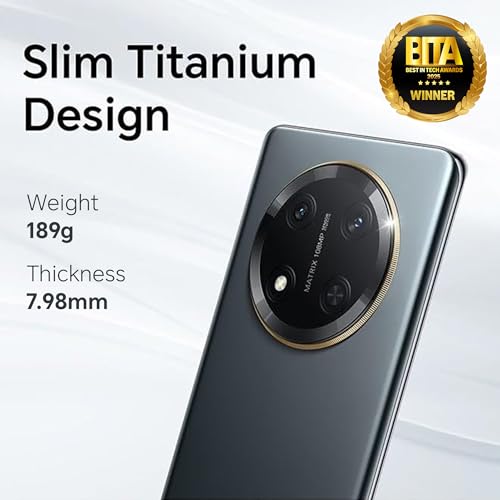 Image of Honor X9c 5G Dual SIM (8GB RAM, 256GB Storage) | Ultra Durable | 108MP AI OIS Camera | 6600mAh Battery | 3840Hz Risk-Free Dimming Display | with Charger (Titanium Black)