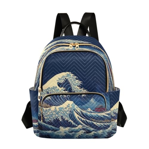 Sac à dos femme matelassé Sea Wave contre la fatigue du dos
