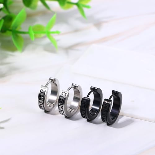 Aretes de acero inoxidable con acabado negro duradero y gran resistencia al desgaste 2