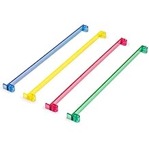 Yellow Mountain Imports American Mahjong Tile Pushers - Set of 4, 18-Inch Multi-Color Acrylic Mahjong Pushers