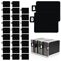 【Complete A-Z Letter Set】:This package includes 26 double-sided vinyl record dividers featuring all alphabet letters from A to Z. The comprehensive record dividers set provides complete organization for various media collections and document systems ...