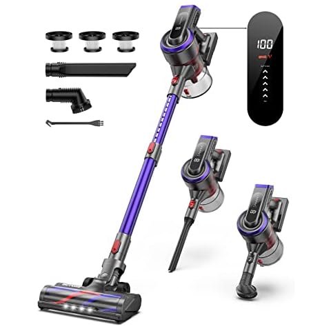 BuTure Akku Staubsauger, Staubsauger kabellos 33.000Pa/400W Cover