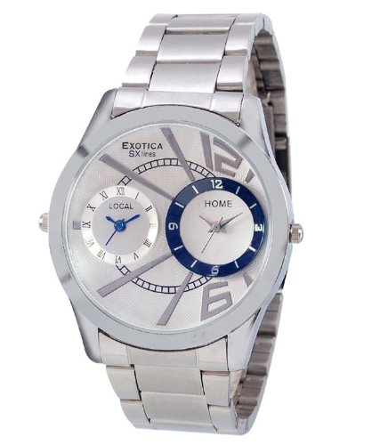 Exotica White Dial Analogue Watch for Men (EX-90-Dual-CW) (B00SWE0ABA) Amazon Price History, Amazon Price Tracker