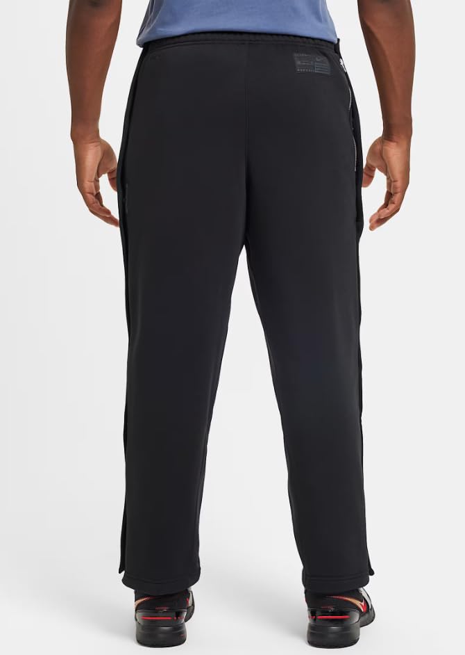 Nike Men's Lebron Standard Issue Therma-FIT Basketball Pants, Tear Away Snaps, Black2