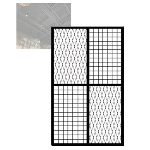 StylishMetal Grid   Azulejos de techo de 70 x 110 cm, versátil soporte de exhibición y divisor de ambientes para comercios, paneles de casa, perfectos para eventos y salas de exposición