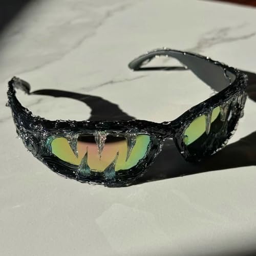 Image of Wrap Around Y2K Sunglasses Men And Women Cool Sunglasses Personalized Street Party sunglasses N45