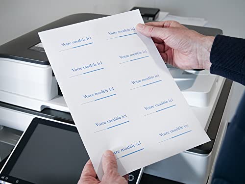 Avery Selbstklebende Etiketten, rechteckig, personalisierbar, 80 x 50 mm, weißes Papier, 100 Stück