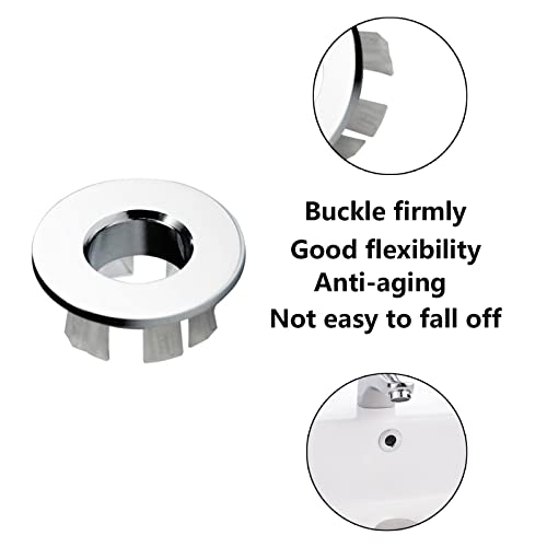 Hayaww 2 Pieces Sink Brass Overflow Cover, Sink Overflow Cover, Sink Overflow Cover, Sink Overflow Covers, 22-24 mm - Image 3