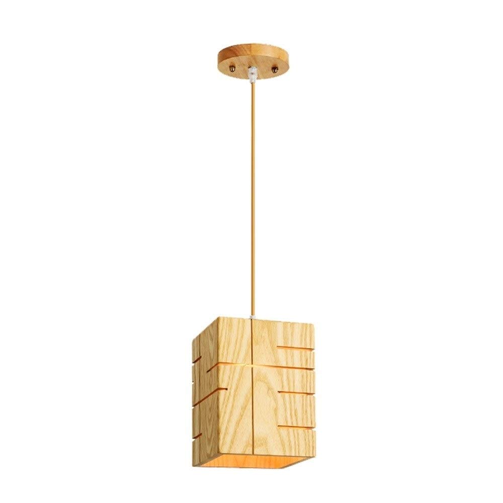 Lustre de plafond à tête unique en bois noble de style européen