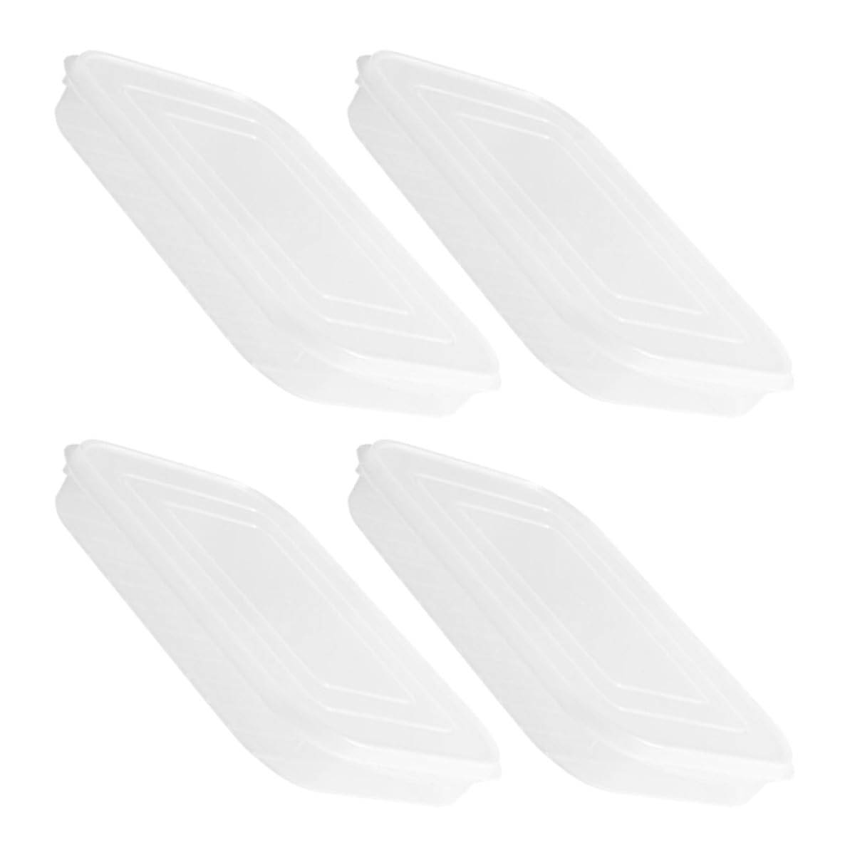 NUOBESTY Boîtes Alimentaires Hermétiques Conservation Fraîcheur Lot de 4 en Plastique pour Fruits de Mer et Poulet pour Réfrigérateur et Congélation