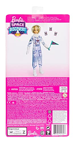 Barbie GTW30 - Weltraum Abenteuer Astronautin Puppe, blond, mit Raumanzug, Helm und Zubehörteilen, ab 3 Jahren – Bild 8