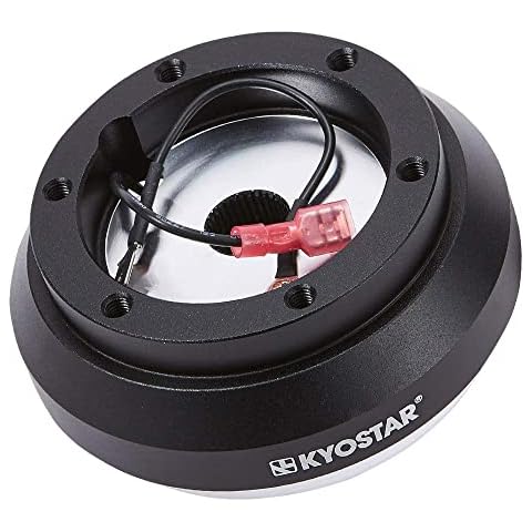 Kyostar Black Aluminum Steering Wheel Short Hub Adapter Quick Release Boss Kit For Toyota Celica Supra MR2 Yaris 120H 8322# Cover