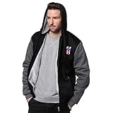 BAIKUTOUAN Puerto Rico PR Flag Men's Hoodies Thick Warm Lining Hooded Sweatshirt Zip-up Coat Casual Jacket L