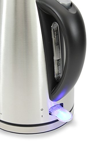 Chef’sChoice 681 Cordless Electric Kettle Handsomely Crafted in Brushed Stainless Steel Includes Concealed Heating Element Boil Dry Protection and Auto Shut Off, 1.7-Liter, Silver