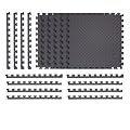 Norsk Solid Color Diamond Plate Foam Tiles - EVA Foam Interlocking Tiles