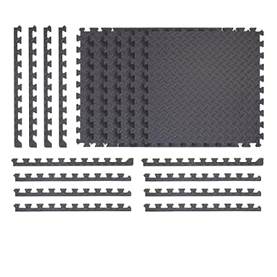 Norsk Solid Color Diamond Plate Foam Tiles - EVA Foam Interlocking Tiles