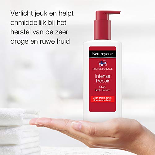Neutrogena Intense Repair, intensief herstellende CICA body balsem, Noorse formule, hydraterende bodylotion voor de zeer… - Afbeelding 7