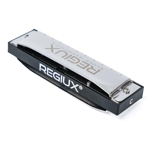 Professional Blues Harmonica, 10-Hole Diatonic, Black and Silver, Blues & Folk Music Instrument with Carrying Case - Les Beatles, Paul McCartney, John Lennon, RIngo Starr, George Harrison Professional Blues Harmonica, 10-Hole Diatonic, Black and Silver, Blues & Folk Music Instrument with Carrying Case – Image 7