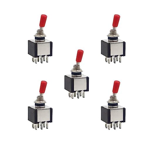 SP Electron 6 Pin 2 Way Toggle Switch 3A/5A AC 250V/125V DPDT On Off, 250v for Guitar Car Electrical DIY Pack of 5-image-23