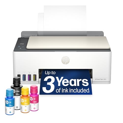 HP Smart Tank 5003 Wireless All-in-One Ink Tank Printer, Scanner,...