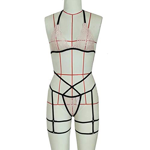 Fantasia Erótica Lingerie Sexy Conjunto Calcinha E Sutiã Sensual CJ1046 (XXG)