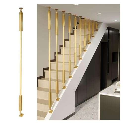 Broches d'escalier et garde-corps en fer forgé noir pour marches droites ou en pente