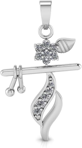 Miss Highness 925 Sterling Pure Silver Pendant for Men & Boys, Religious Pendants with Chain, Minimal Silver Jewellery, wi...
