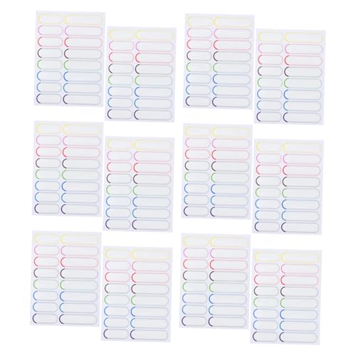 WEKAMOS 防水ボトルラベル 20枚入り 粘着式ネームタグ 子供用ウォーターボトル、ランチボックス、おもちゃ用 デイケアや旅行の必需品に なデ