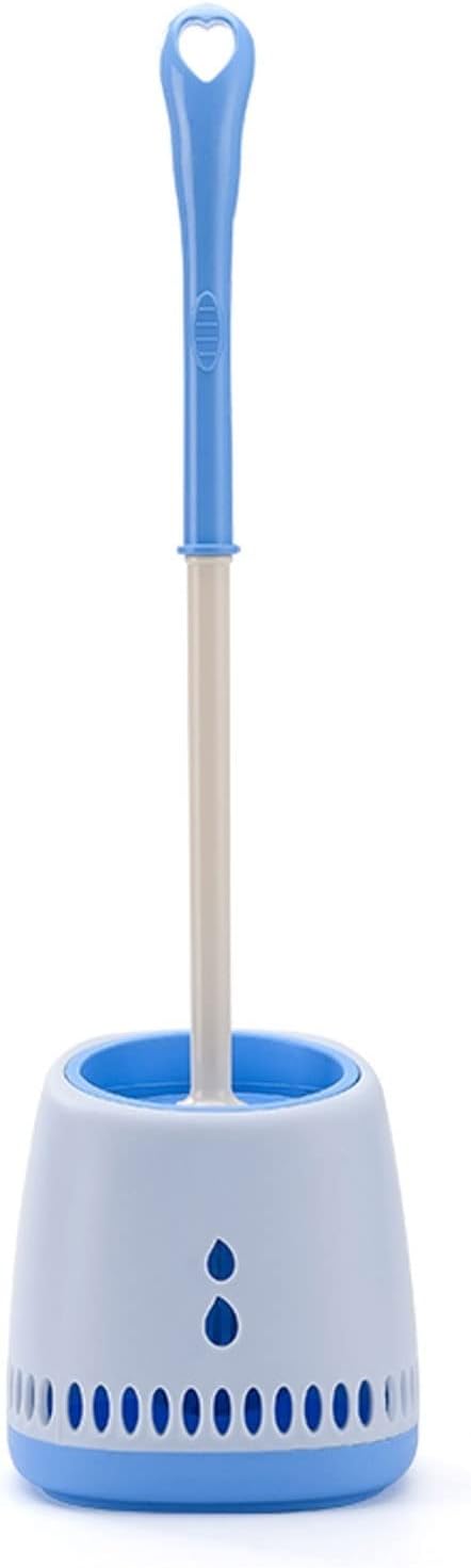 Toilet Brush Holder, Toilet Brush Holder and Set, 2 Pack Bowl Cleaner Long Handle,Toilet Scrubber Home Caddy(B)