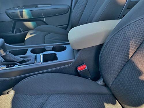 Auto Console Covers- Fits The Hyundai Sonata 2015-2019 Center Console Armrest Cover Waterproof Neoprene Fabric (Tan)