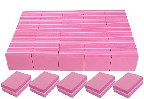 Nail Buffers (50 Pack), Mini Buffer Block Nail File for Acrylic N...