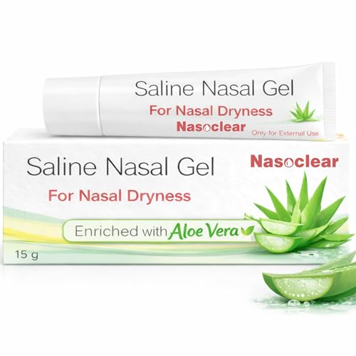 Saline Nasal Gel for Dry & Blocked Nose Relief Moisturising Nasal Solution to Soothe Irritated Nasal Passages Gentle Daily Care for Cold Allergy & Hay Fever Season 15gm