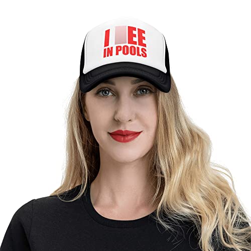 Image of Trucker Hats for Men Women, Funny Gag Gifts Joke, Classic Adjustable Mesh Baseball Cap Snapback Hat Black