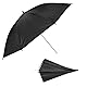 Fotografie Regenschirm Beleuchtung Kit Reflektor, 43 Schwarz/Silber reflektierenden Regenschirm Kit für Kontrast, Spotlight, Studio/Outdoor-Fotografie und Video-Beleuchtung Zubehör (43cm/17in)