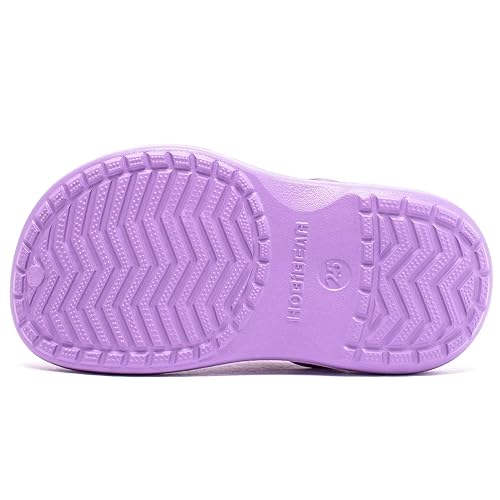 Hobibear Toddler Garden Clogs Girls Slip On Children Sandals Water Shoes For Indoor Outdoor Purple thumb #3
