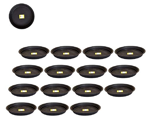 SPYLARKS™ Heavy Duty Planter Gamla Bottom Plate/Tray/Saucer Base Plate/Dip Tray for Flower Pots-Black (12inch)(Pack of 15) (B08GM1HRZ9) Amazon Price History, Amazon Price Tracker