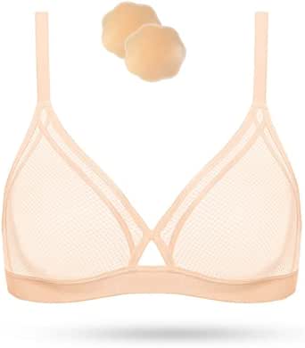 Wingslove Soutien-Gorge Femme Sexy sans Armature sans Rembourré