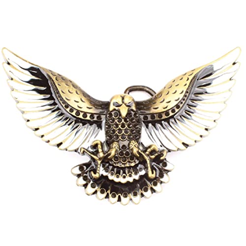 Boucle de ceinture aigle pour homme en bronze accessoire vintage style viking