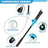 Portable Transfer Pump Battery Operated Electric Siphon Pump for Gas, Fuel, Diesel, Water Transfer 2.4 GPM Flow Oil Extractor, 47 Inches Hose-Easy to Use Hand Fuel Pump, Multi-Use Transfer Pump(Blue) #4