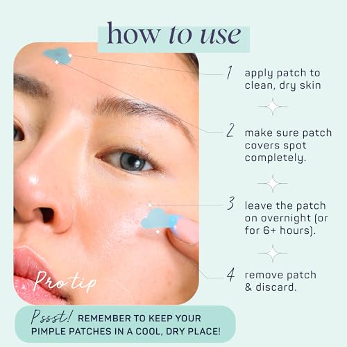 SpaLife Adesivos de espinhas Beauty Rise & Shine – Fórmula hidrocolóide para acne, manchas, vermelhi