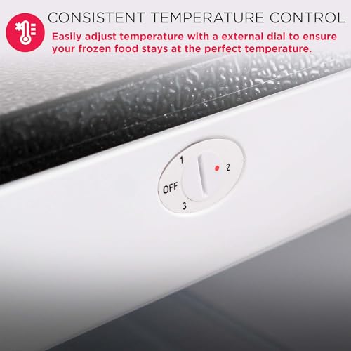 Frigidaire Upright Freezer, 6.5 cu. ft., Deep Freeze, Vinyl Coated Metal with Wire Shelving, Compact for Kitchen, RV, Dorm, Cabin, and Trailer, Platinum Design Series, Silver - 21D x 23W x 56H on Fridge.com