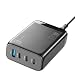 Produktbild Cellularline - MULTIPOWER Desk GAN 130W Ultrakompaktes GaN-Netzladegerät mit 4 Anschlüssen - 3 USB-C, 1 USB-A Anschluss - Ausgestattet mit Gan-Technologie - Ideal für Smartphones, Tablets und Laptops